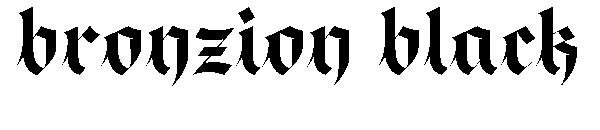 Bronzion black字体