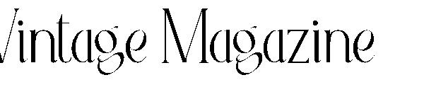 Vintage magazine字体