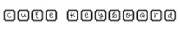 cute keyboard字体