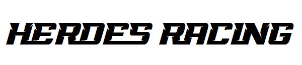 heroes racing字体