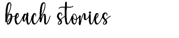 beach stories字体