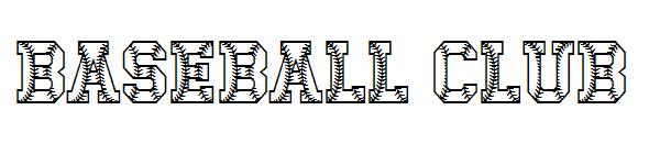 baseball club字体