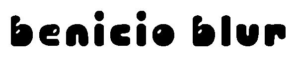 Benicio blur字体