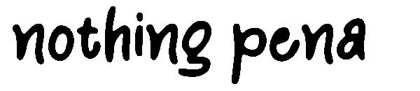 nothing pena字体