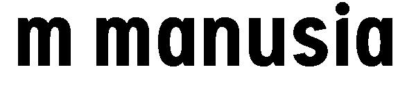m manusia字体