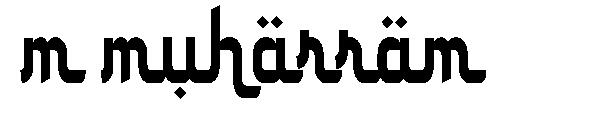 m muharram字体