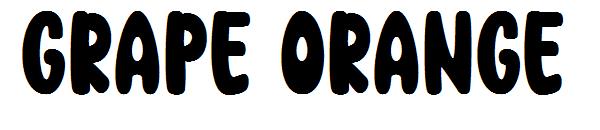 grape orange字体