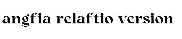 angfia relaftio version字体