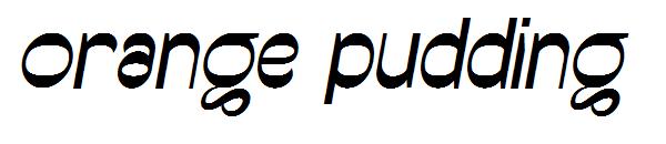 orange pudding字体
