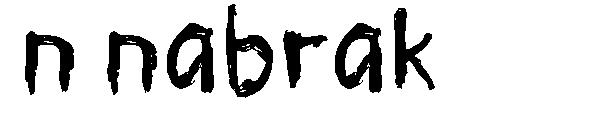 n nabrak字体