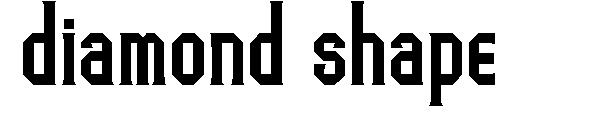 Diamond shape字体