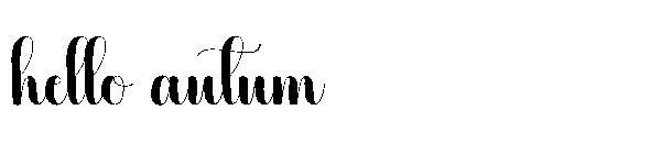 hello autum