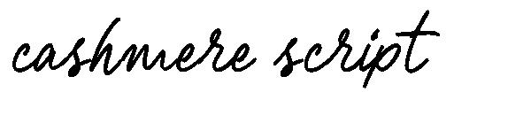 cashmere script