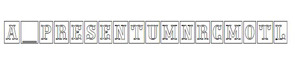 a_PresentumNrCmOtl字体