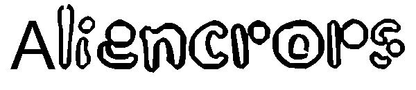 Aliencrops字体