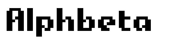 Alphbeta字体