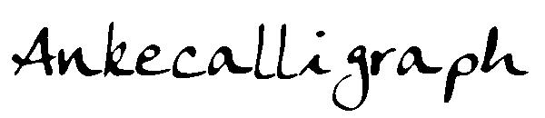 Ankecalligraph字体