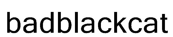 badblackcat字体
