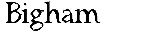 Bigham字体