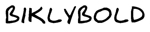 BiklyBOLD字体