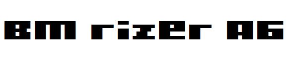 BM rizer A6字体下载