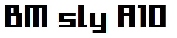 BM sly A10字体下载