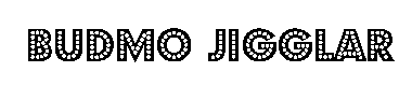 Budmo jigglar字体