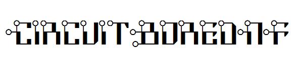 CircuitBoredNF字体