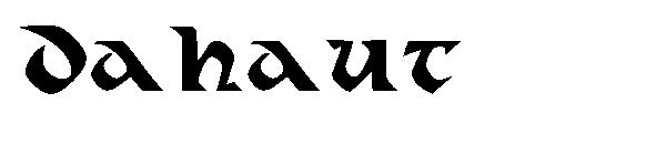 Dahaut字体