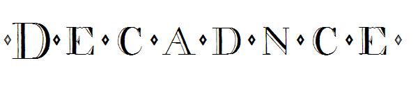 Decadnce字体