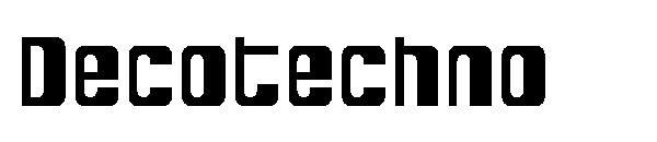 Decotechno字体