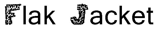 Flak Jacket字体