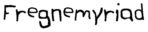 Fregnemyriad字体