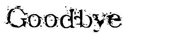 Goodbye字体