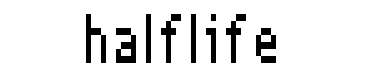 Halflife字体