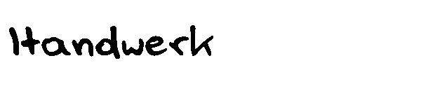 Handwerk字体