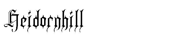 Heidornhill字体