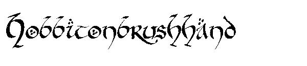 Hobbitonbrushhand字体