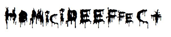 HoMicIDEEFfeCt字体