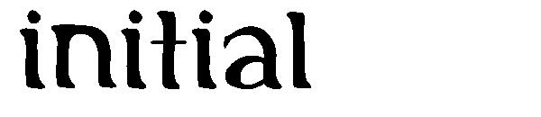 Initial字体