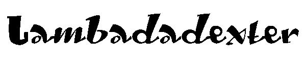Lambadadexter字体