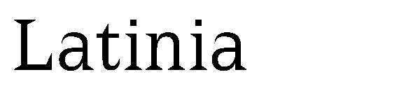 Latinia字体