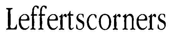 Leffertscorners字体