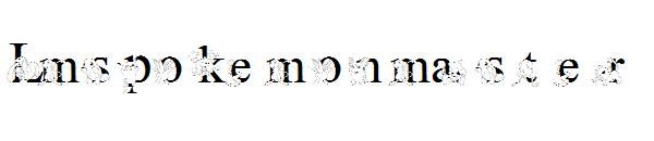 Lmspokemonmaster字体