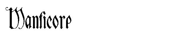 Manticore字体