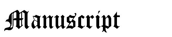 Manuscript字体