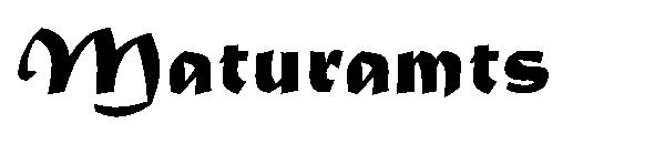 Maturamts字体