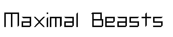 Maximal Beasts字体