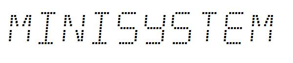 Minisystem字体