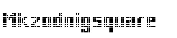 Mkzodnigsquare字体